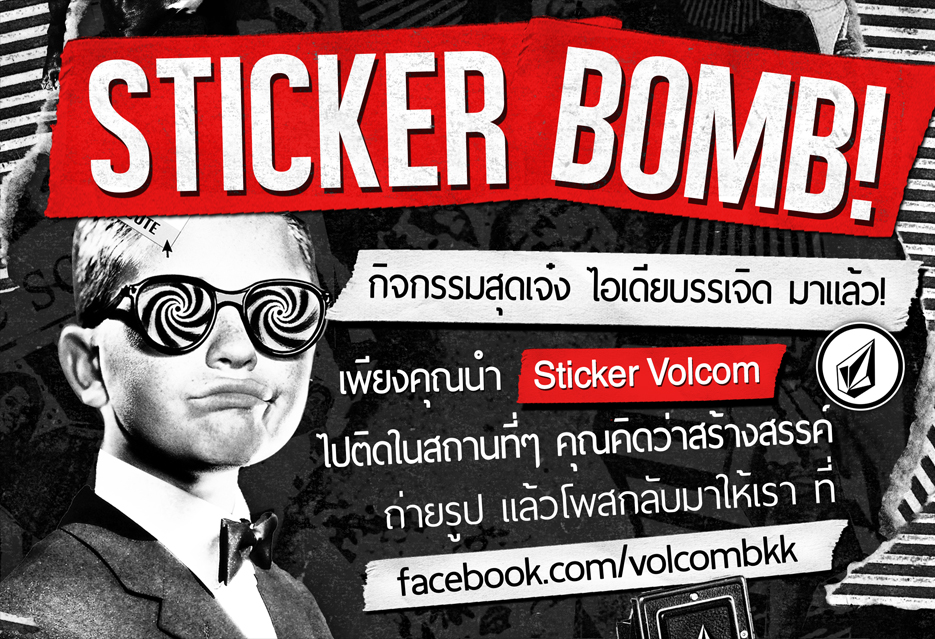 Volcom Sticker Bomb !